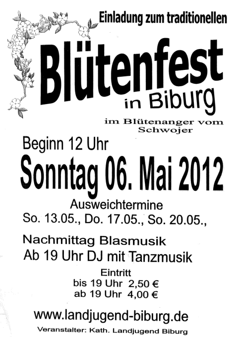 Bl�tenfest 2012